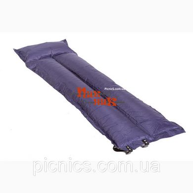 Надувной каремат с подушкой состегивающийся 188*60*2,5 см. Кемпинговый самонадувающийся коврик
