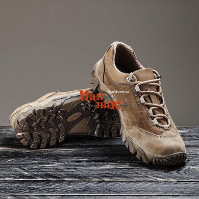 Чоловічі військові кросівки літні натуральний нубук + замш койот 40-46 розмір