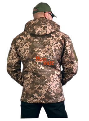 Костюм Soft Shell зимовий піксель підкладка Omni-Heat. Зимова форма зсу військова: куртка + напівкомбінезон 46-60 розміри