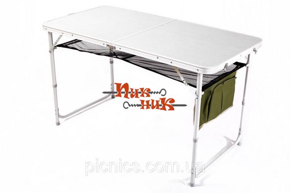 Складаний стіл валізу + 4 стільця + підвісна полку, 120х60х70 см