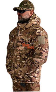 Бушлат военный армейский мужской мультикам зимний с подкладкой OMNI-HEAT ДО -35°С. Зимняя куртка бушлат ЗСУ