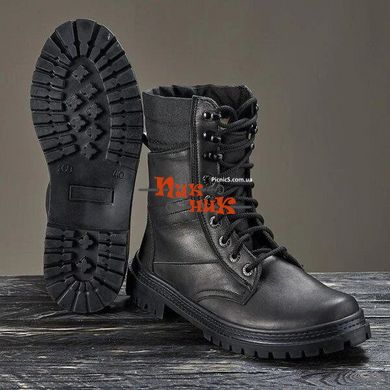 Военная обувь нато берцы облегченные мужчкие женские кожаные чёрные демисезонные