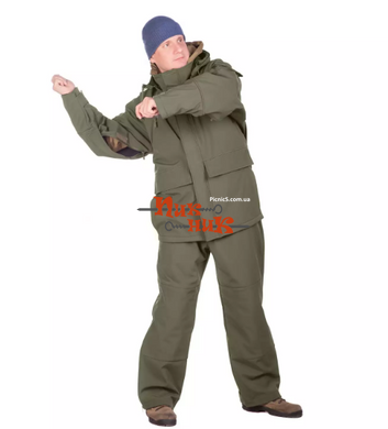 Куртка демисезонная мембрана 5000/5000 + флис Soft Shell Хаки для рыбаков, охотников, военным
