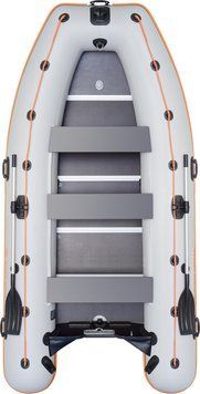 Лодка колибри моторная килевая серая КМ-400DSL