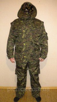 Дюспо-бондинг Костюм демісезонний Цифра камуфляж, підкладка фліс, для полювання і риболовлі