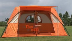 Палатка высокая кемпинговая 3.9х2.7х2.1 Большая палатка туристическая полуавтомат 2 комнаты GREENCAMP 1610