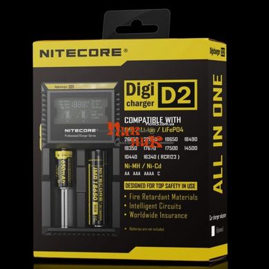 Зарядное устройство Nitecore Digicharger D2 с LED дисплеем (2 канала)
