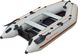 КМ-300D лодка КОЛИБРИ надувная трехместная килевая моторная ПВХ (Kolibri) Серая, жесткий настил, подвижные