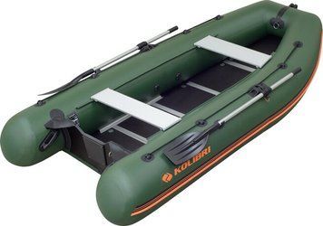 КМ-450DSL лодка КОЛИБРИ надувная шестиместная килевая моторная ПВХ (Kolibri), увеличен кокпит, жесткий разборн