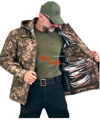 Куртка Soft Shell зимняя пиксель подкладка Omni-Heat. Зимняя военная одежда военторг