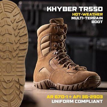 BELLEVILE берци летние американские Оригинал - Ботинки Khyber TR550 Hot weather multi-terrain boot Coyote brown 40-48 размеры(7-15)