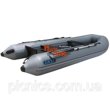 LU-310 лодка ШТОРМ надувная килевая двухместная ПВХ (STORM) с жестким полом и стационарным транцем серии ЛУ