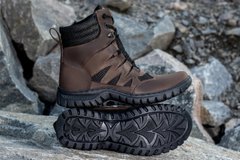 Літні тактичні черевики легкі натуральна шкіра коричневі 43 розмір