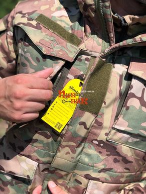 Зимова куртка гірка Soft Shell мультикам військова ЗСУ водонепроникна мембрана підкладка Omni-Heat 44-58 розміри