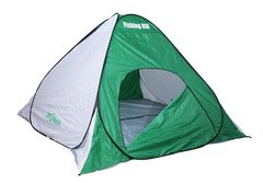Зимняя палатка для рыбалки дешевая с дном 2х2х135 м бело-зеленая, Оранжевый