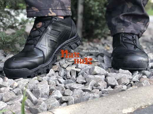 Армейские кроссовки военные кожа мужские черные 40-46 размер