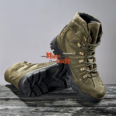Обувь для военнослужащих мужчин кожаные демисезонные олива 40-46 размер