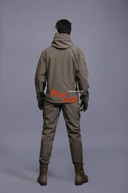Водонепроникний костюм для полювання і риболовлі Soft Shell Олива