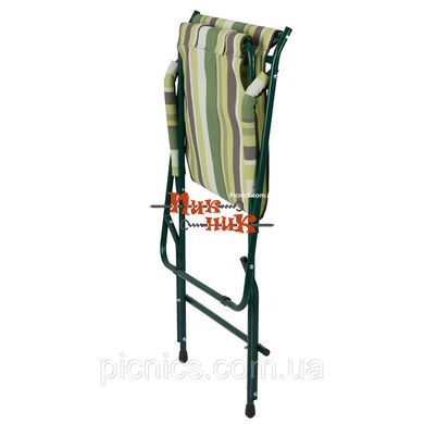 Кресло "Качалка" d20 мм (текстилен зеленая полоса)