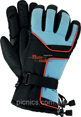 Перчатки REIS IRBIS утепленные зимние, усиленные кожей на ладони, до -30. Для лыжников, сноубордистов, рыбаков