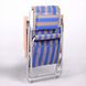Кресло-шезлонг "Ясень" d20 мм (текстилен сине-жёлтый)
