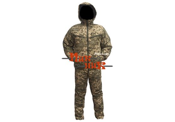 Зимний военный костюм куртка пилот мембрана рип-стоп Пиксель до -35