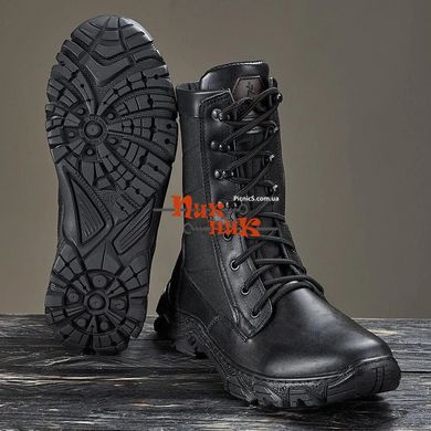Тактична взуття - берці чоловічі жіночі літо-демісезонні шкіра натуральна чорні 36-46 розміри