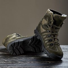 Лучшие армейские ботинки мужские женские натуральный мех + нубук, 36-46размеры