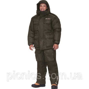 Зимний костюм "Буран v.2" (- 40&deg;С) для охоты и рыбалки хаки. Большие размеры