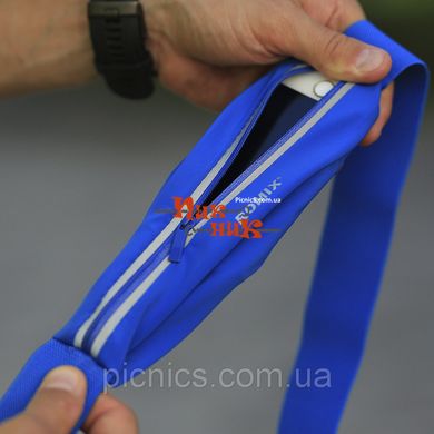 Влагостойкий пояс с одним карманом ROMIX синий