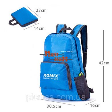 Складной рюкзак трансформер водостойкий синий