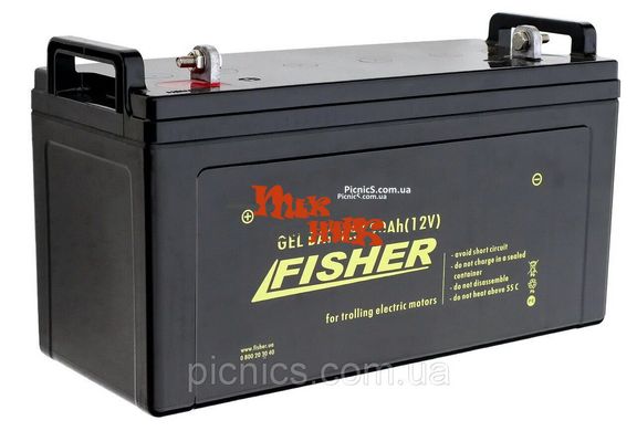 Электрический мотор лодочный Фишер 26 + аккумулятор гелевый 80Ah, комплект