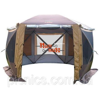 Шатер туристичний з москітною сіткою автомат 3,6х3,6 Тент палатка кемпінгова GREENCAMP 2905