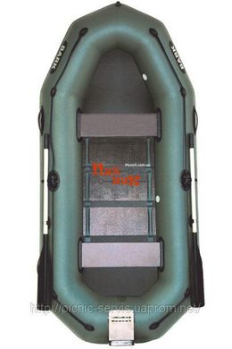 В-260NР BARK надувная лодка ПВХ гребная двухместная реечный настил + навесной транец + привальный брус