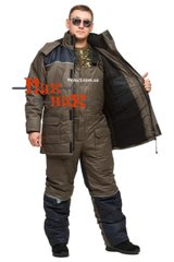 Зимний костюм охотника и рыбака / рыболова Турист олива-синий