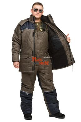 Зимний костюм охотника и рыбака / рыболова Турист олива-синий
