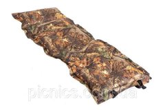 Надувной коврик туристический камуфляж 181*60*2,5 см. военный, армейский. Для рабалки и охоты