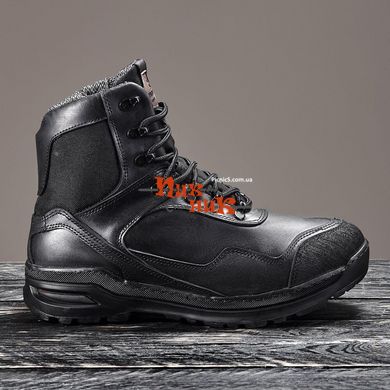 ЗСУ / ВСУ черевики натуральна шкіра на мембрані бойові для чоловіків чорні 40-46 розмір