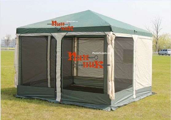 Шатер палатка 2902 тент со стенками и москитной сеткой для отдыха, садовый 3*3, 23,5 кг