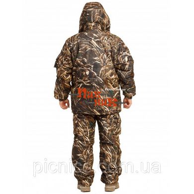 Зимний костюм Камуфляж "Камыш" мембранная ворса alova для охоты и рыбалки, удлиненная куртка