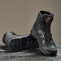 Берцы мужские военные кожаные демисезон черные 40-46 размер
