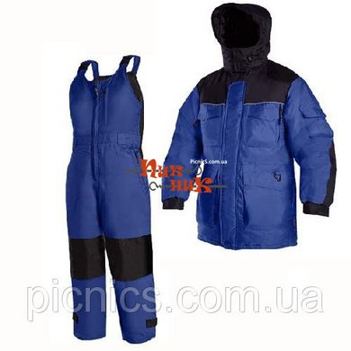 "Полюс N" Зимний рыболовный костюм, синий Холлофайбер, XL, Синий