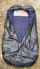 Спальный мешок зимний военный армейский до - 30 теплий 200 * 90 см чорний водооталкивающий