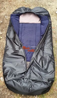 Спальный мешок зимний военный армейский до - 30 теплий 200 * 90 см чорний водооталкивающий