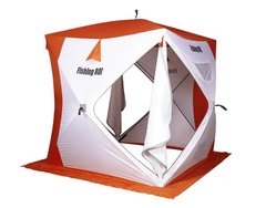 Зимние палатки кубы 2/3 для рыбалки зонтичного типа 180*180*205 см оранжевая, Белый