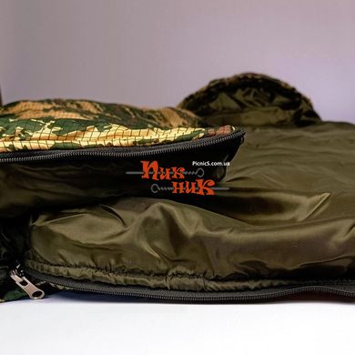Спальник військовий зимовий армійський до -20 Туреччини. Спальний мішок для військових 220*75 см, наповнювач 400