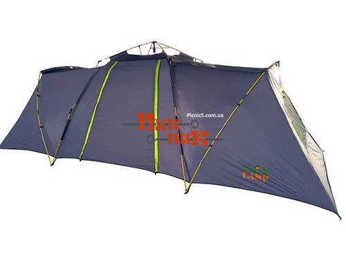 Туристическая палатка шестиместная автоматическая двухкомнатная с тамбуром GreenCamp 920