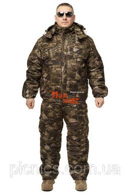 Зимний рыбацкий охотничий костюм Камуфляж М23 мембранная ворса alova, куртка Пилот
