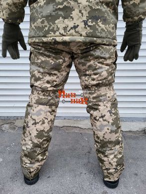 Зимові штани ЗСУ піксель. Штани військові зимові на флісі 56 розмір