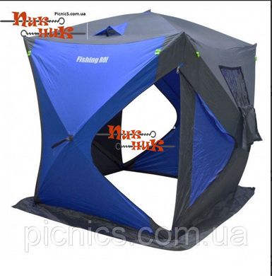 Зимняя палатка Куб 2 для рыбалки зонтичного типа 180*180*205 см